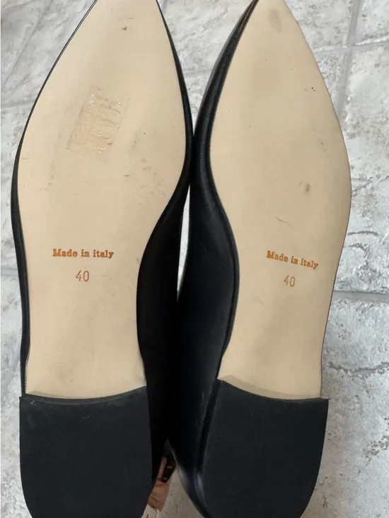 NWOT Clizia Italian booties. Black-European size 40. Leather upper and lining. - Picture 9 of 11